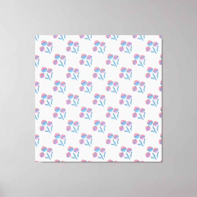 Pastel Floral Leinwanddruck (Vorderseite)