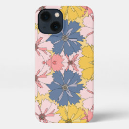 Pastel Floral Pattern– Cute Aesthetic Flower  iPhone 13 Hülle