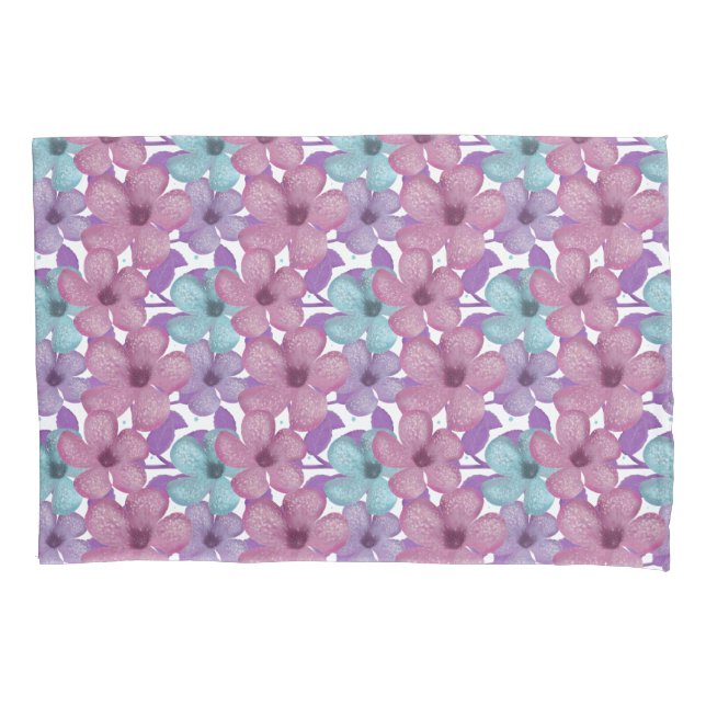Pastel Floral Pattern Kissenbezug (Vorderseite)
