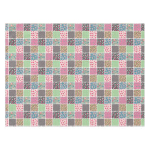 Pastel Floral Quilt Square Tischdecke