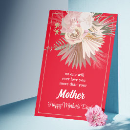 Pastel Floral Rustic Mother Day Card Feiertagskarte