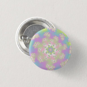 Pastel Floral Sprinkles Button