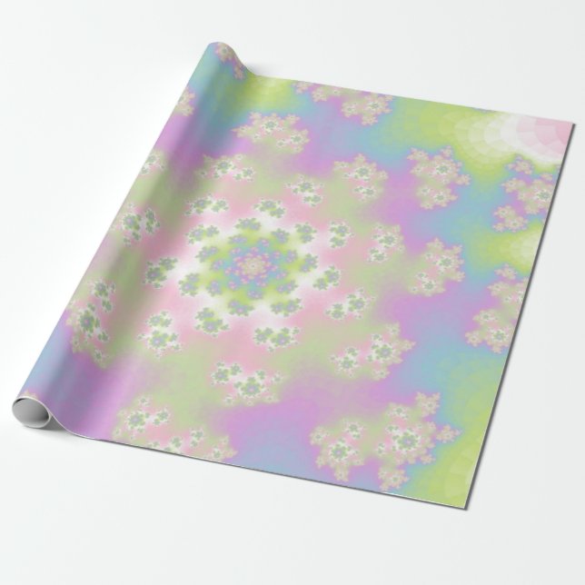 Pastel Floral Sprinkles Geschenkpapier (Ungerollt)