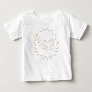 Pastel Floral Swirl   Blumenmädchen Baby T-shirt