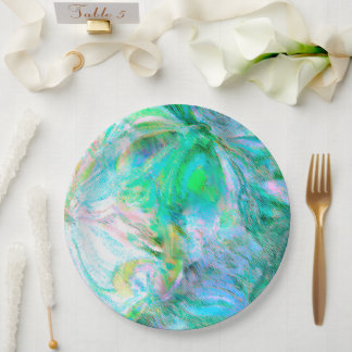 Pastel Floral Tasse - Für die beste Mama aller Zei Pappteller