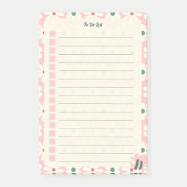 Pastel Floral To Do List Planner Design Post-it Klebezettel