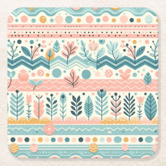 Pastel Floral Untersetzer