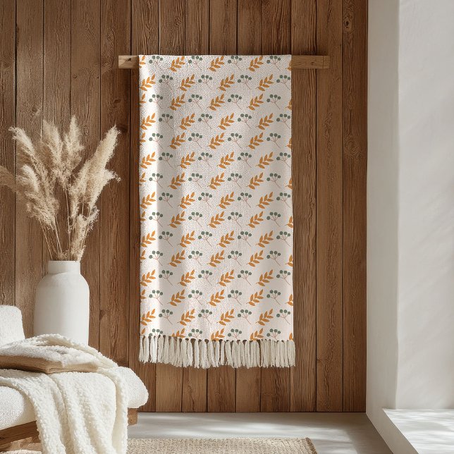 Pastel Flower Blanket 70s Brown Boho Accent Fleecedecke (Pastel Flower Blanket 70s Brown Boho Accent)