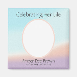 Pastel Foto Life Celebration Magnet