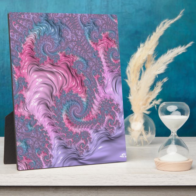 Pastel Fraktal Fotoplatte (Seite)