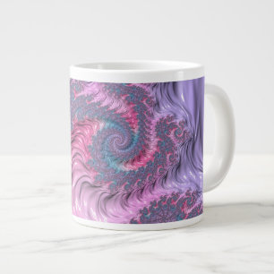 Pastel Fraktal Jumbo-Tasse