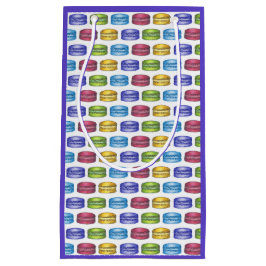 Pastel French Macaron Cookies Bäckereiladen Kleine Geschenktüte