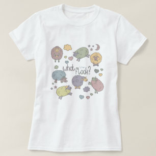 Pastel Funny Puff Was für ein Niedliches Schaf T-Shirt