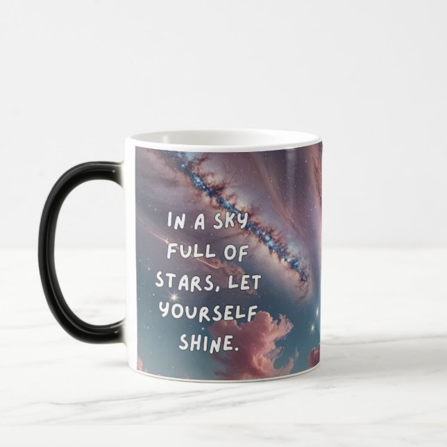 Pastel Galaxy Stars Magische Tasse - Shine Bright (Links)