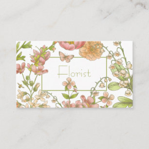 Pastel Garden Blume - Visitenkarte