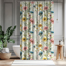 Pastel Garden Curtain Anniversary Gift for Two Duschvorhang