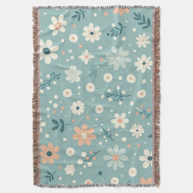 Pastel Garden Delight Decke (Vorderseite Vertikal)