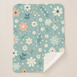 Pastel Garden Delight Sherpadecke