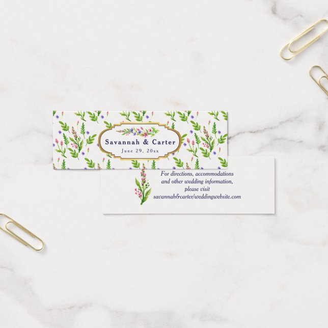 Pastel Garden Floral Wedding Information (Büro)