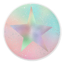 Pastel gefärbte Krawatte holografischer Stern nied