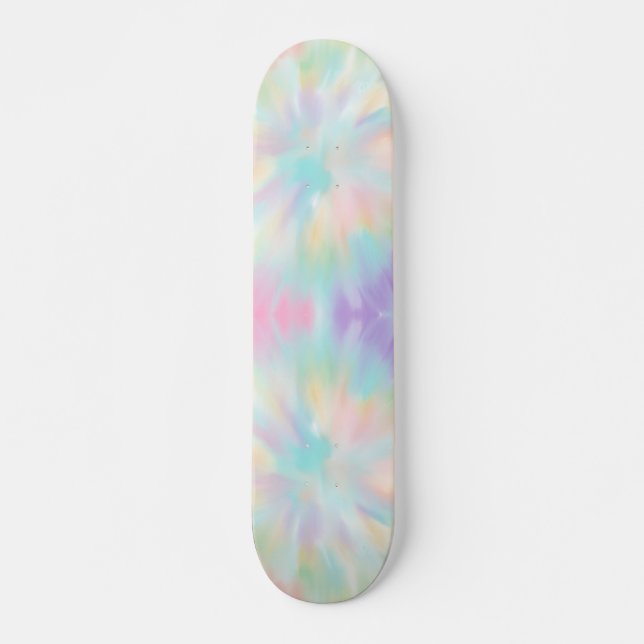 Pastel-Gefärbte Krawatte Skateboard (Vorne)