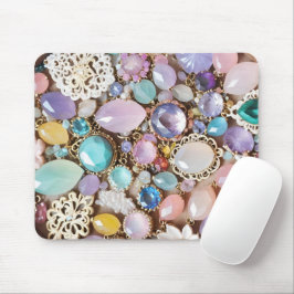 Pastel Gems And Jewels In Pinks & Purples Mousepad