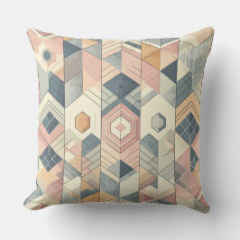 Pastel Geometric Harmony Pattern Kissen