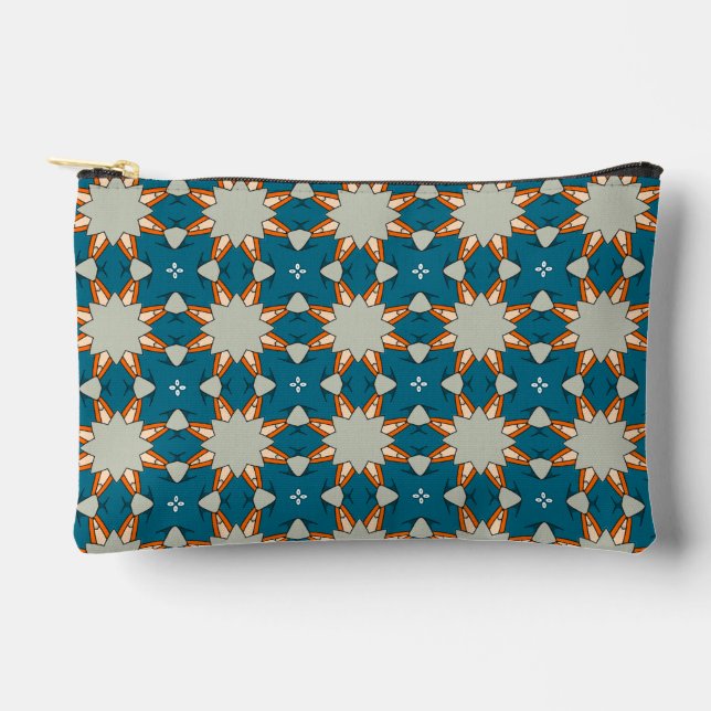 Pastel Geometric Pattern – Soft Abstract Color  Zubehörtasche (Vorderseite)