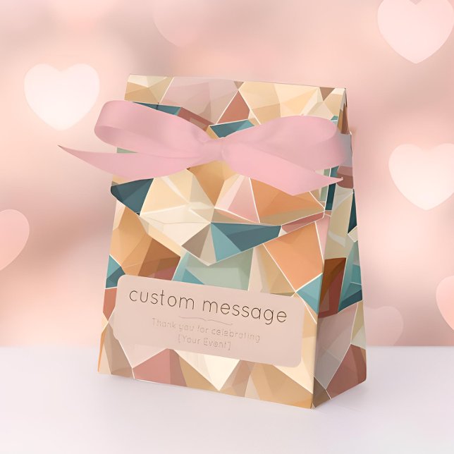 Pastel Geometric Pop | Jewel Custom Geschenkschachtel (Placeholder text - customise me!)