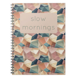 Pastel Geometric Pop | Muted Custom Notebook Notizblock
