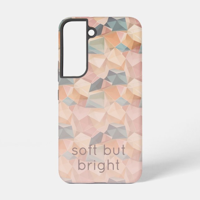 Pastel Geometric Pop | Soft Spectrum Samsung Galaxy Hülle (Rückseite)