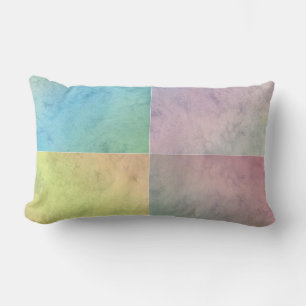 Pastel Geometric Wassercolor Art Lendenkissen