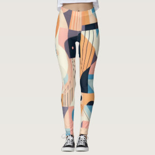Pastel Geometrics Women's Workout Leggings
