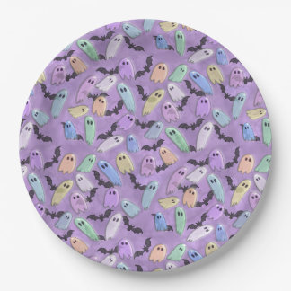 Pastel Ghost Party Pappteller