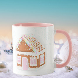 Pastel Gingerbread House Tasse