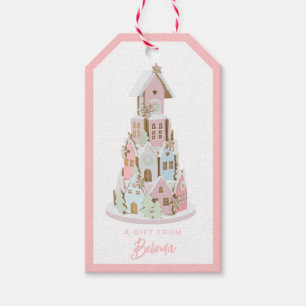 Pastel Gingerbread Sugar Castel Cake Geschenkanhänger