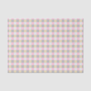 Pastel Gingham Kariert Tissue Paper Seidenpapier