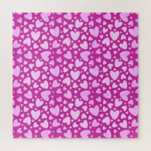 Pastel Girly Liebe Hearts | Nicht möglich Hot Pink