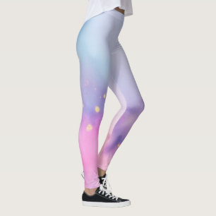 Pastel-Glitzer-Nebel Leggings