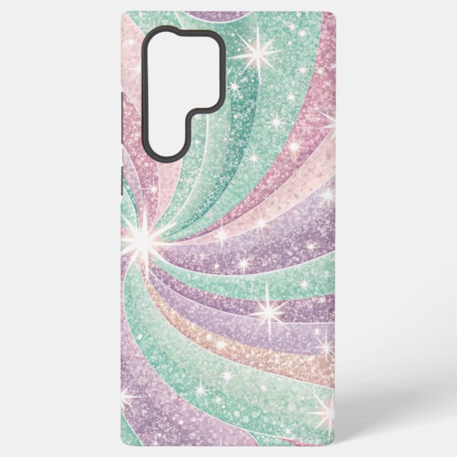 Pastel Glitzer wirbeln Handy Case Samsung Galaxy Hülle (Rückseite)