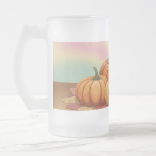 Pastel Glossy Pumpkins Mattierte Tasse