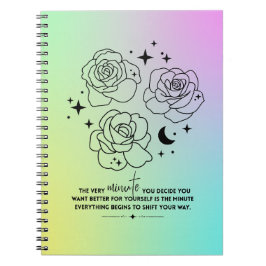 Pastel Glow Up Notebook Notizblock