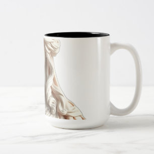 Pastel Goddess Statue Artwork Zweifarbige Tasse