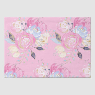 Pastel Gold Glitzer Blume Seidenpapier