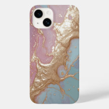 Pastel Gold Marble