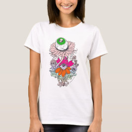 Pastel Goth Alien Eyeball Blume Shirt