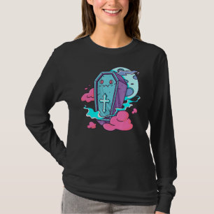 Pastel Goth Ästhetik Pastel Coffe Creepy Moon Go T-Shirt