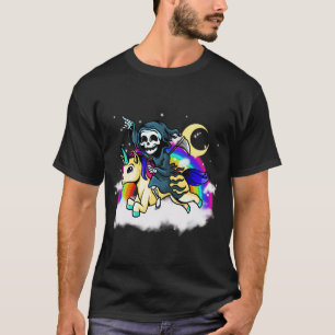 Pastel Goth Ästhetischer Grim Sensenmann Unicori R T-Shirt