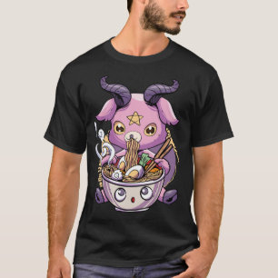 Pastel Goth Baphomet Ramen Noodles Japan Food Sata T-Shirt