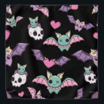Pastel Goth Bat Lover Halloween Halstuch<br><div class="desc">Pastel Goth Fledermaus Liebhaber Halloween-Design.</div>